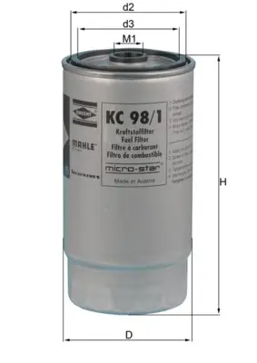 MAHLE KC 98/1 - Kraftstofffilter Must-Have
