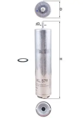 Versand Am Gleichen Tag MAHLE KL 579D - Kraftstofffilter