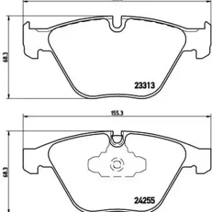 BREMBO P 06 055 - Bremsbelagsatz, Scheibenbremse - PRIME LINE Beliebt
