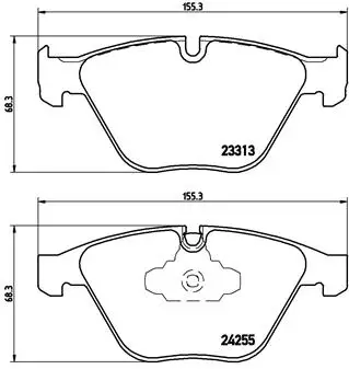 BREMBO P 06 055 - Bremsbelagsatz, Scheibenbremse - PRIME LINE Beliebt