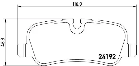 Top-Angebot BREMBO P 44 013 - Bremsbelagsatz, Scheibenbremse - PRIME LINE