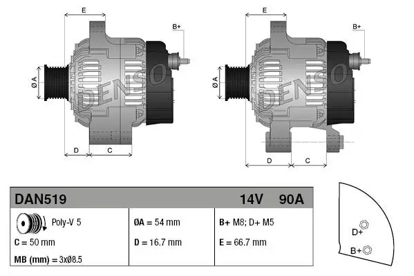 DENSO DAN519 - Generator Expressversand