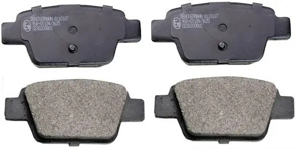 Markenprodukt DENCKERMANN B110187 - Bremsbelagsatz, Scheibenbremse
