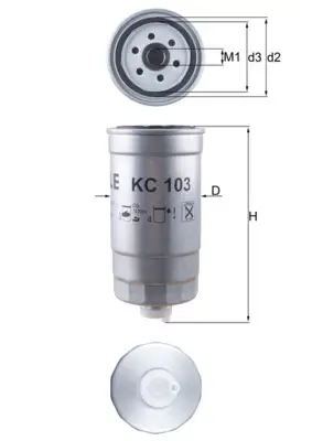 KNECHT KC 103 - Kraftstofffilter Top-Angebot