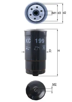 KNECHT KC 199 - Kraftstofffilter Neue Kollektion