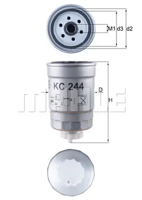 Markenprodukt KNECHT KC 244 - Kraftstofffilter
