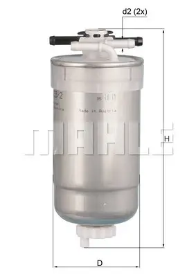 Sonderangebot KNECHT KL 233/2 - Kraftstofffilter