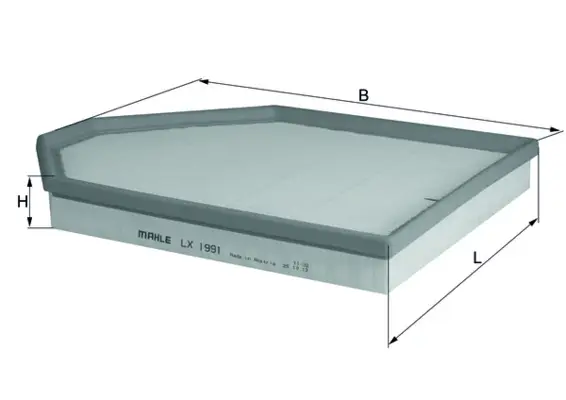 KNECHT LX 1991 - Luftfilter Bestpreis
