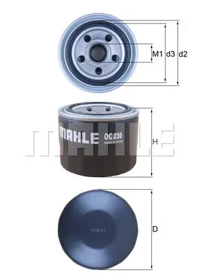 KNECHT OC 230 - Ölfilter Geprüft