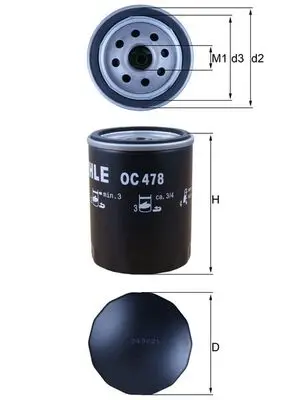 KNECHT OC 478 - Ölfilter Sonderaktion