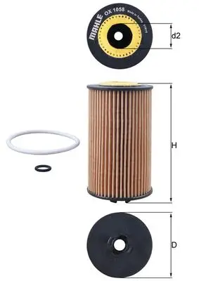 KNECHT OX 1058D - Ölfilter Nur Für Kurze Zeit
