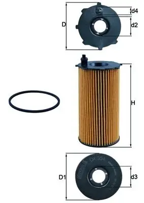 Highlight KNECHT OX 354D - Ölfilter