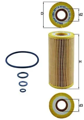 Bestpreis KNECHT OX 383D - Ölfilter