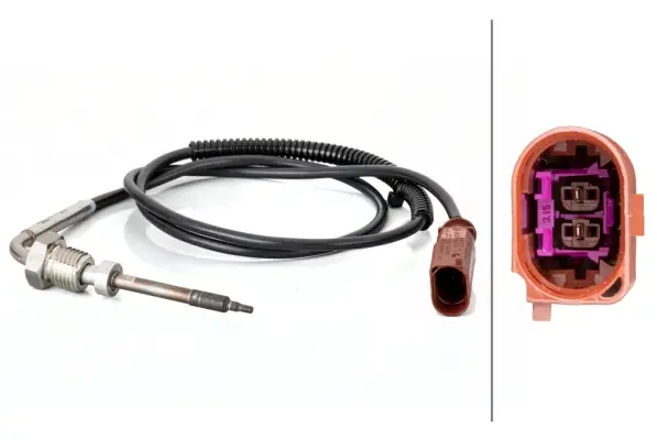 Geprüft HELLA 6PT 014 494-621 - Sensor, Abgastemperatur