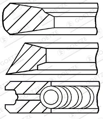 GOETZE ENGINE 08-155600-10 - Kolbenringsatz Billig