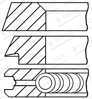 GOETZE ENGINE 08-394500-00 - Kolbenringsatz Must-Have
