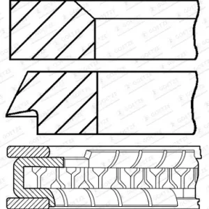 GOETZE ENGINE 08-424807-30 - Kolbenringsatz Versand Am Gleichen Tag