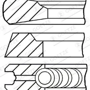 GOETZE ENGINE 08-437600-00 - Kolbenringsatz Preiswert