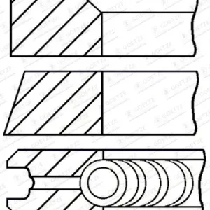 Neue Kollektion GOETZE ENGINE 08-440800-00 - Kolbenringsatz