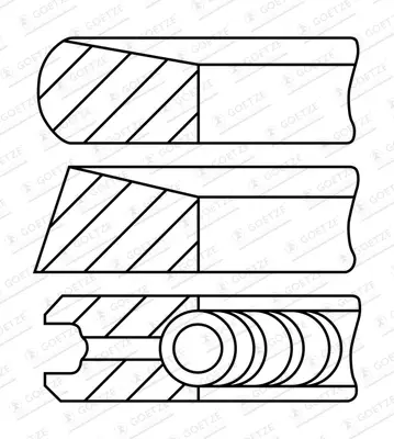 GOETZE ENGINE 08-448600-00 - Kolbenringsatz Top-Seller