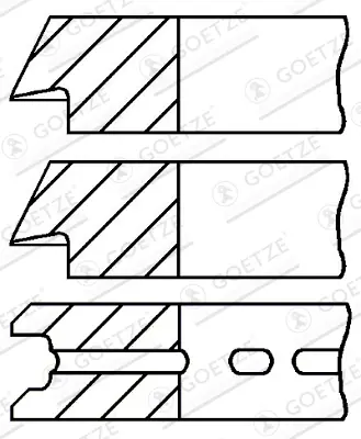 GOETZE ENGINE 08-742600-00 - Kolbenringsatz Begrenztes Angebot