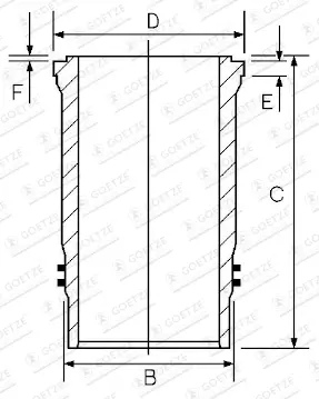 GOETZE ENGINE 15-451230-00 - Zylinderlaufbuchse Top-Angebot