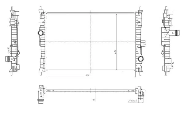 Bestpreis NRF 59302 - Kühler, Motorkühlung