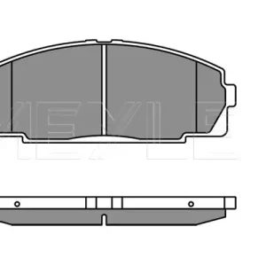 Sonderaktion MEYLE 025 214 6815 - Bremsbelagsatz, Scheibenbremse - MEYLE-ORIGINAL True to OE.