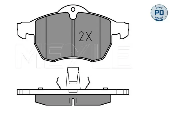 Billig MEYLE 025 230 5719/PD - Bremsbelagsatz, Scheibenbremse - MEYLE-PD Advanced performance and design.