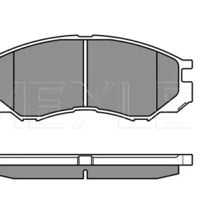 Begrenztes Angebot MEYLE 025 232 9015/W - Bremsbelagsatz, Scheibenbremse - MEYLE-ORIGINAL True to OE.