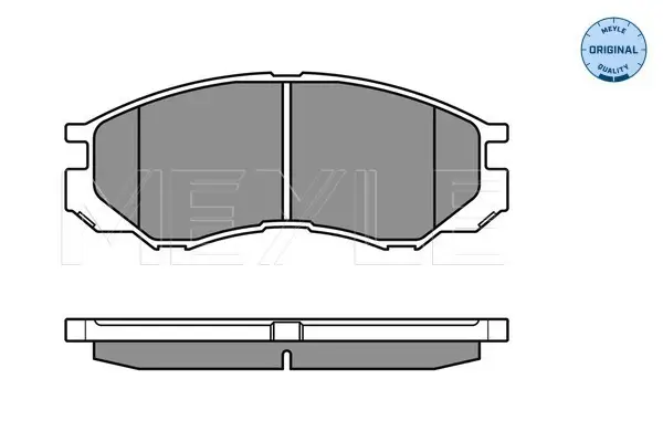 Begrenztes Angebot MEYLE 025 232 9015/W - Bremsbelagsatz, Scheibenbremse - MEYLE-ORIGINAL True to OE.