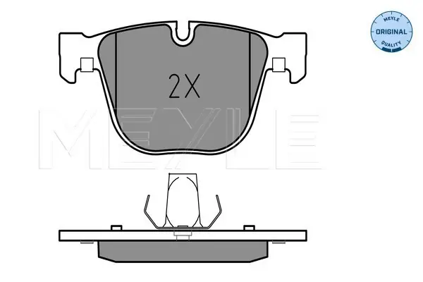 Neue Kollektion MEYLE 025 237 3116 - Bremsbelagsatz, Scheibenbremse - MEYLE-ORIGINAL True to OE.