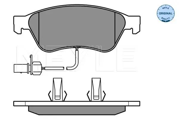Expressversand MEYLE 025 238 9620/W - Bremsbelagsatz, Scheibenbremse - MEYLE-ORIGINAL True to OE.