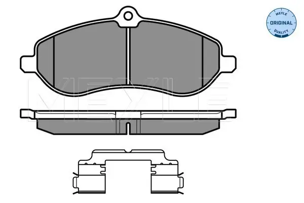 Top-Seller MEYLE 025 245 9518/W - Bremsbelagsatz, Scheibenbremse - MEYLE-ORIGINAL True to OE.