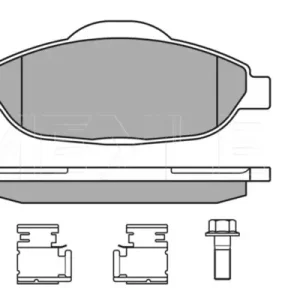 Angebot MEYLE 025 246 6017 - Bremsbelagsatz, Scheibenbremse - MEYLE-ORIGINAL True to OE.