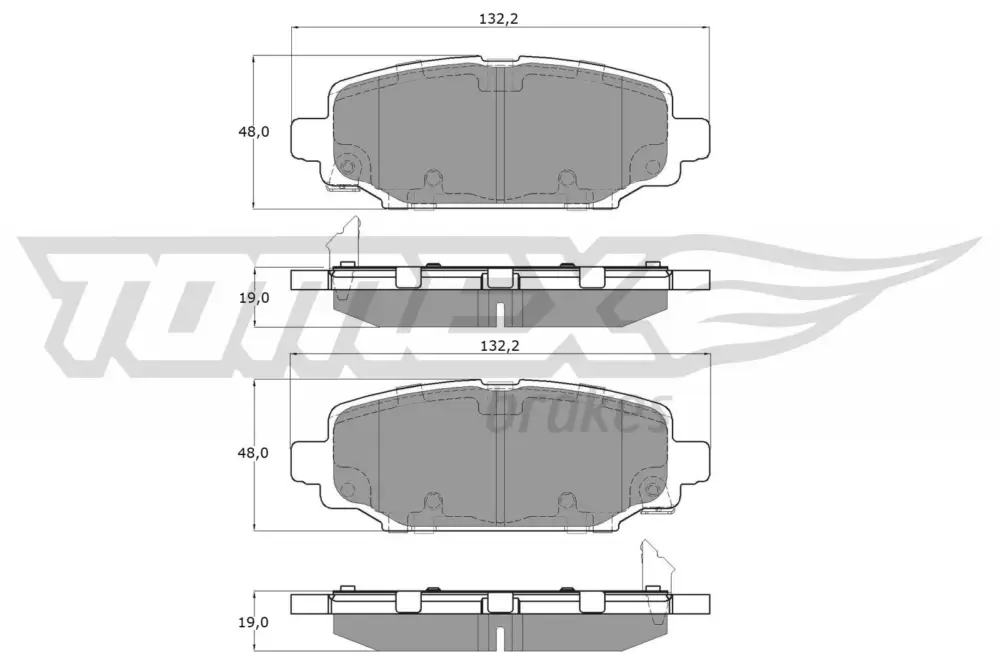 TOMEX Brakes TX 60-03 - Bremsbelagsatz, Scheibenbremse Expressversand