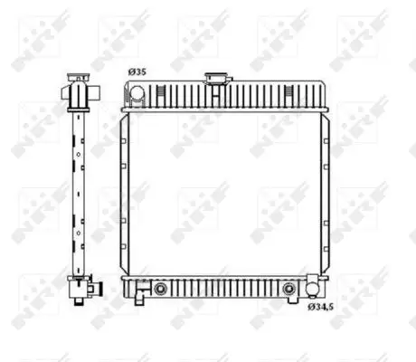 Nur Heute NRF 514250 - Kühler, Motorkühlung - EASY FIT