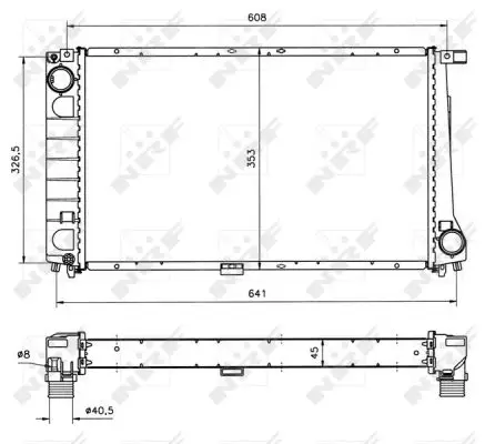 Letzte Chance NRF 51568 - Kühler, Motorkühlung - EASY FIT