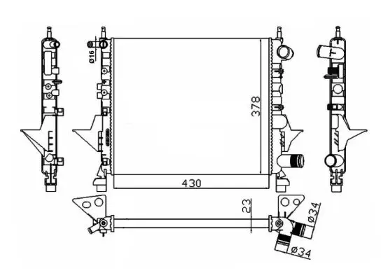 Rabatt NRF 529513 - Kühler, Motorkühlung