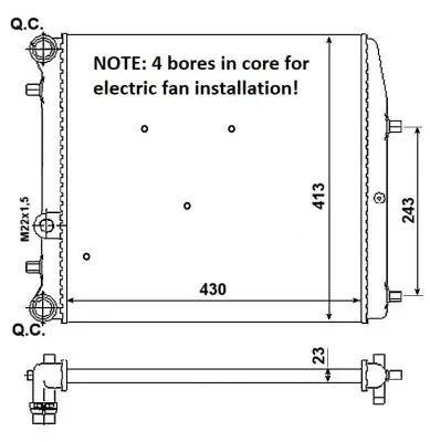 NRF 53021A - Kühler, Motorkühlung - Economy Class Neue Kollektion