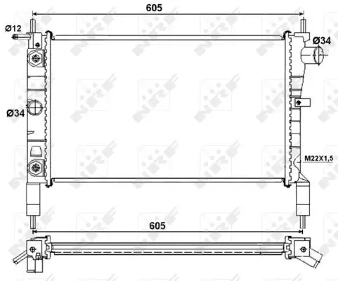 Saisonangebot NRF 53036 - Kühler, Motorkühlung