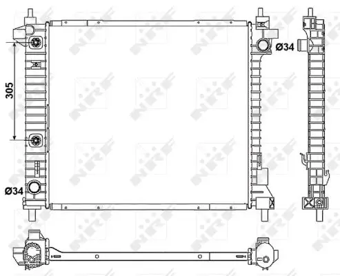 Jetzt Kaufen NRF 53046 - Kühler, Motorkühlung