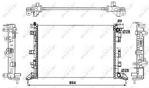NRF 53066 - Kühler, Motorkühlung Sichere Zahlung