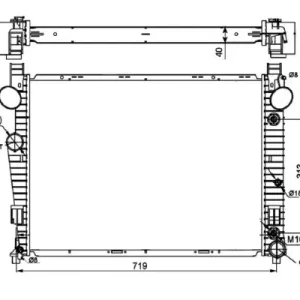 Echt NRF 53103 - Kühler, Motorkühlung - EASY FIT