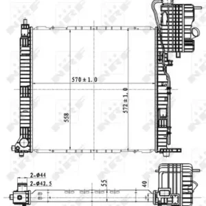 Top-Seller NRF 53176 - Kühler, Motorkühlung