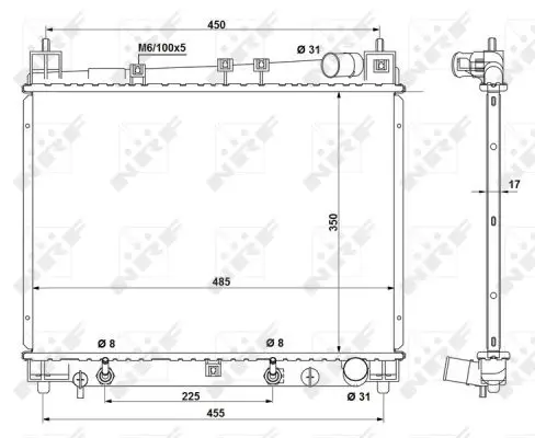 Sofort Bestellen NRF 53212 - Kühler, Motorkühlung - EASY FIT