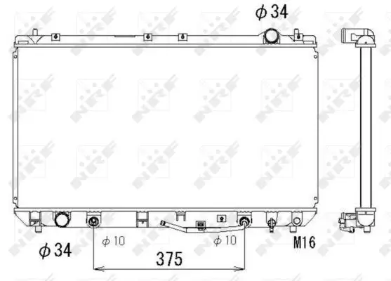 Finale Aktion NRF 53302 - Kühler, Motorkühlung - EASY FIT