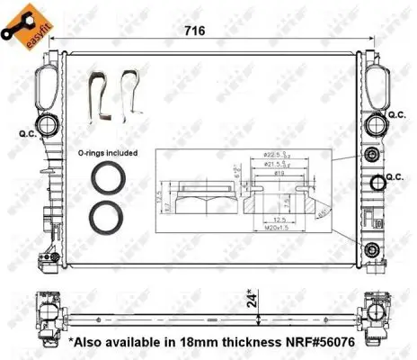 NRF 53423 - Kühler, Motorkühlung - EASY FIT Aktuell