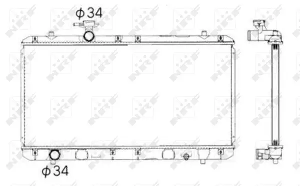 NRF 53428 - Kühler, Motorkühlung Knallerangebot