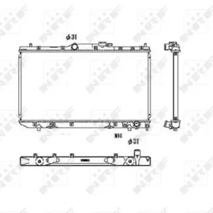 Zertifiziert NRF 53446 - Kühler, Motorkühlung - EASY FIT